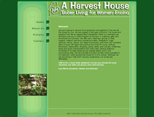 Tablet Screenshot of harvesthouseliving.com